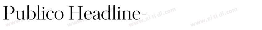 Publico Headline字体转换